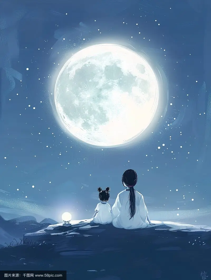 与妈妈夜坐-诗榜