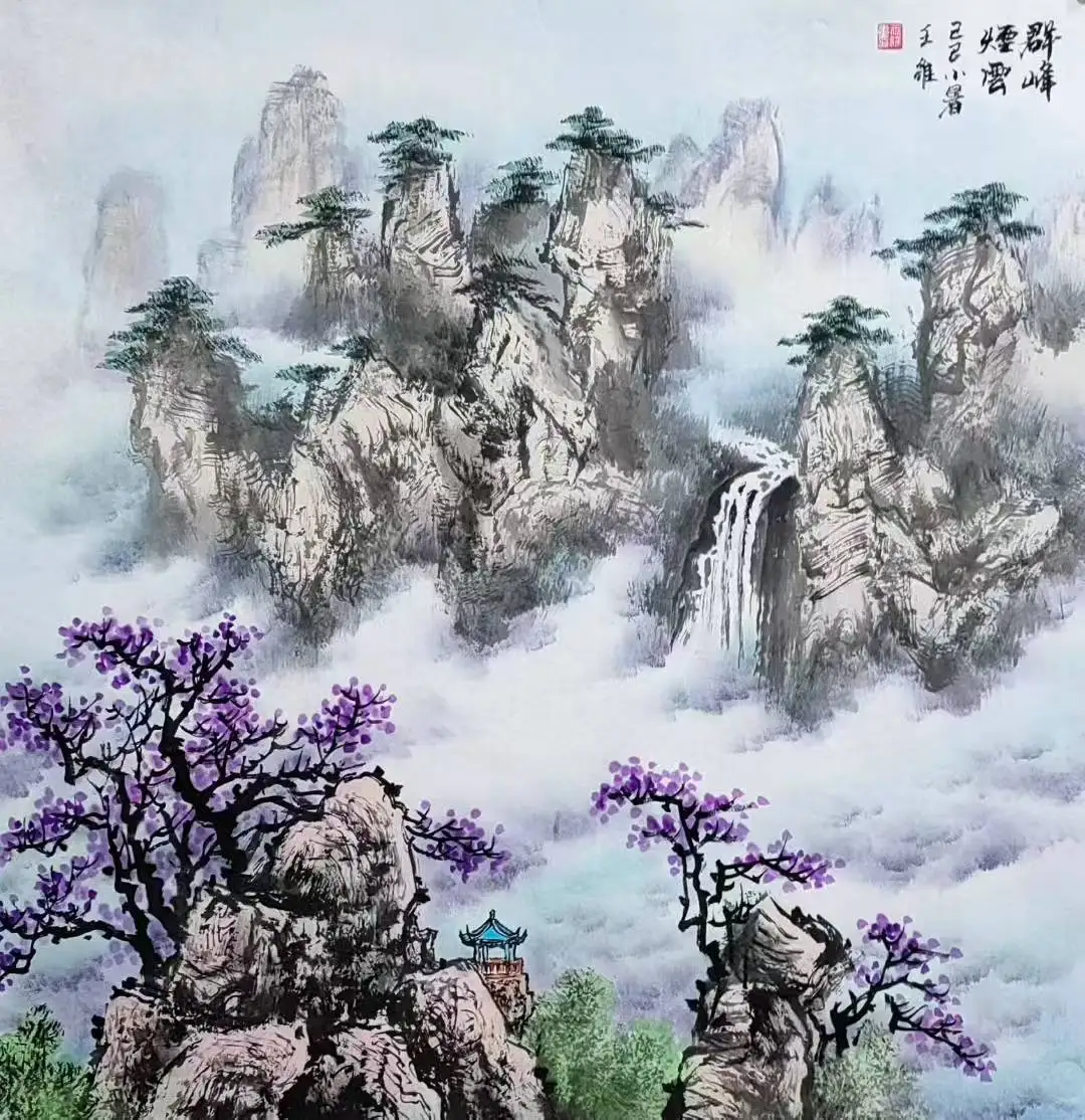 题王维老师《风景》画（通韵）-诗榜